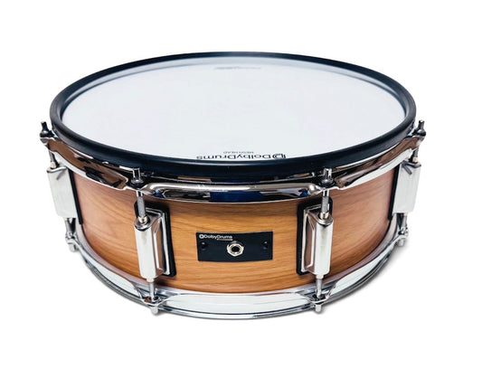 Dolby 14 x 5” Natural Wood Electronic Snare w 6 Triggers for Roland Alesis
