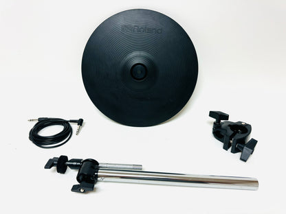 Roland CY-12C Black Back Cymbal with Basic Arm and Mount CY12