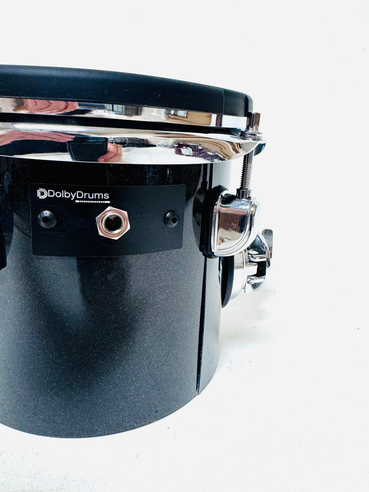 6” x 6” Black Electronic Octoban Dual Zone B-STOCK for Roland Alesis Drum