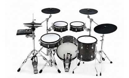 Lemon T-820 Black Sparkle Full Electronic Drum Kit Compatible w Roland T820