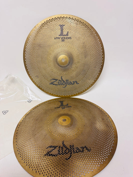 Pair Zildjian 14” inch L80 Low Volume Hi Hat Cymbal