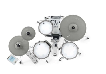 EFNOTE mini Acoustic Designed Electronic Drum Set White Sparkle Kit