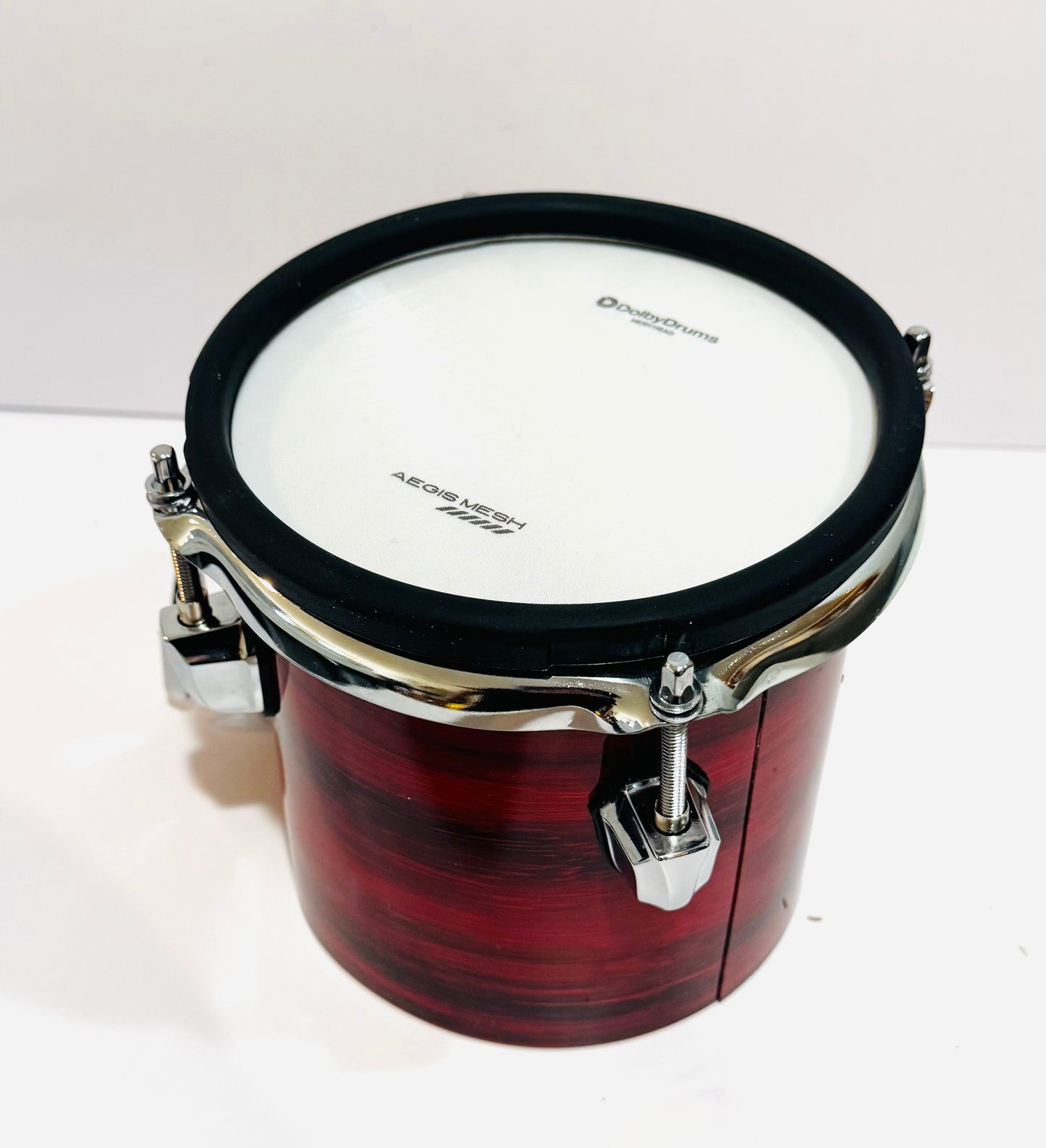 6 x 6” Electronic Red Wood Octoban Dual Zone for Roland Alesis Drum