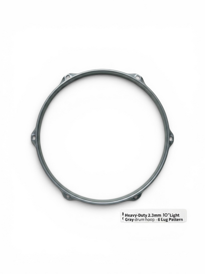 Dolby 10” Gray Hoop 6 Lug 2.3 mm Heavy Duty Triple Flange