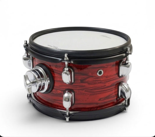 Dolby 8” Electronic RED WOOD TOM w 3 Triggers for Roland Alesis Drum