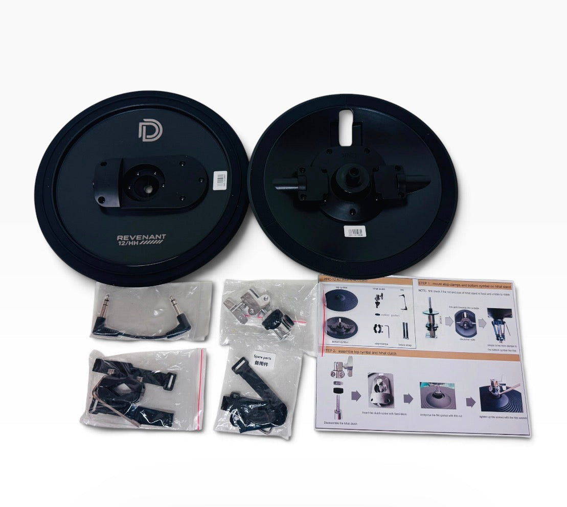 Dolby 12” Hi Hat Cymbals for Lemon Roland Alesis 2 Piece HHC12