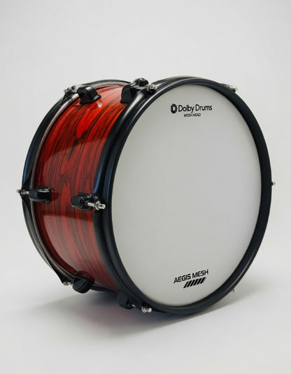 Dolby 12” Electronic Red WoodTOM w 6 Triggers for Roland Alesis Drum