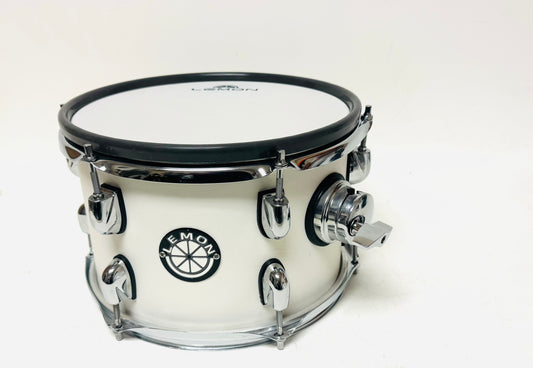 USED Lemon 10 x 6.5” WHITE Mesh Rack Tom for Roland or Alesis Strike