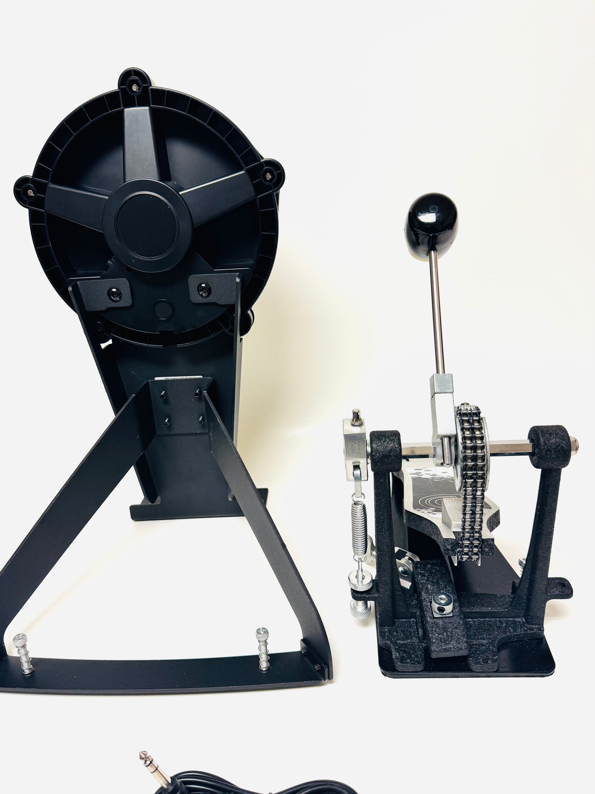 electronic bass drum pedal 8” HXM Bass Kick Drum Tower w Pedal Compatible Roland or Alesis Drums – Dolby Drums