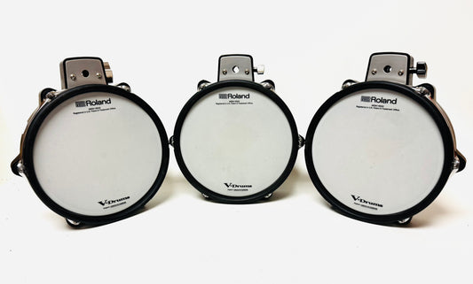 Set of 3 Roland PDX-100 10” Mesh Snare Tom Pad PDX100