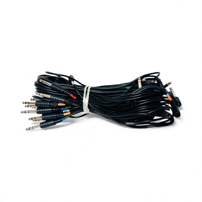 13 Cable Harness Snake Black Cables for Roland Alesis Drum Modules