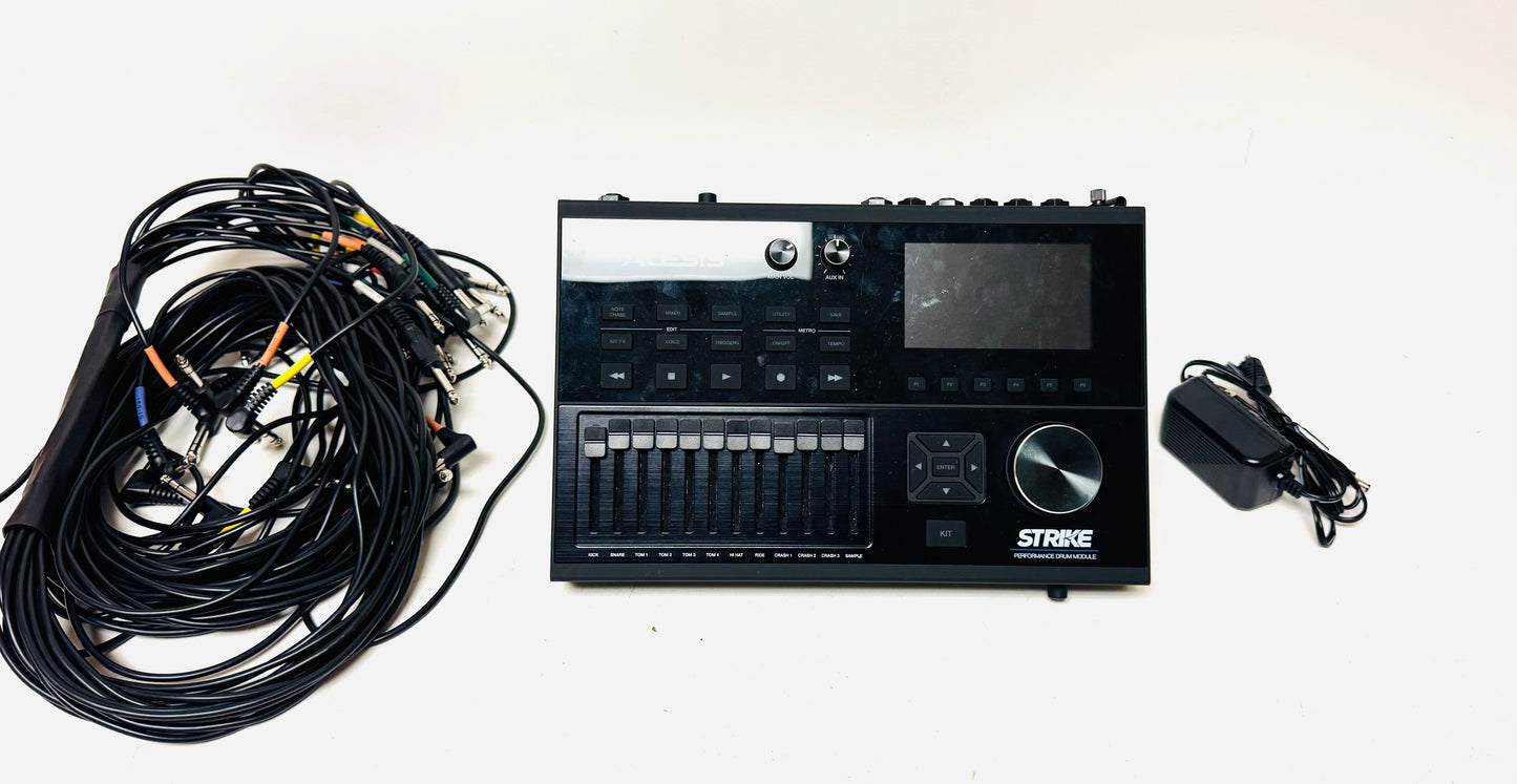 Alesis Strike Drum Module Brain with Cables and Mount Plate