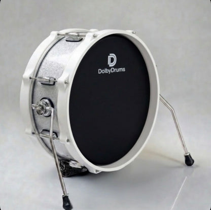 Dolby 18” Electronic Kick Drum White Silver for Roland Alesis