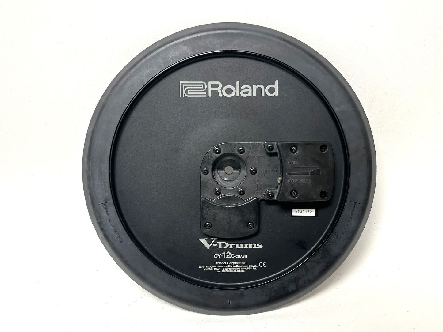 Roland CY-12C Black Back Cymbal with Ball Arm and Mount CY12