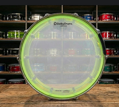 14” Electric Lime Acrylic SNARE Dual Zone A2 for Roland Alesis Drum
