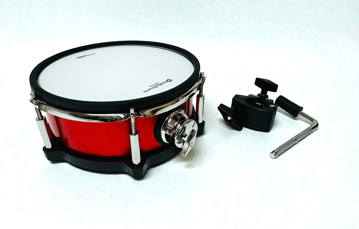 10” Electronic Red RACK TOM w 6 Triggers for Roland Alesis Drum