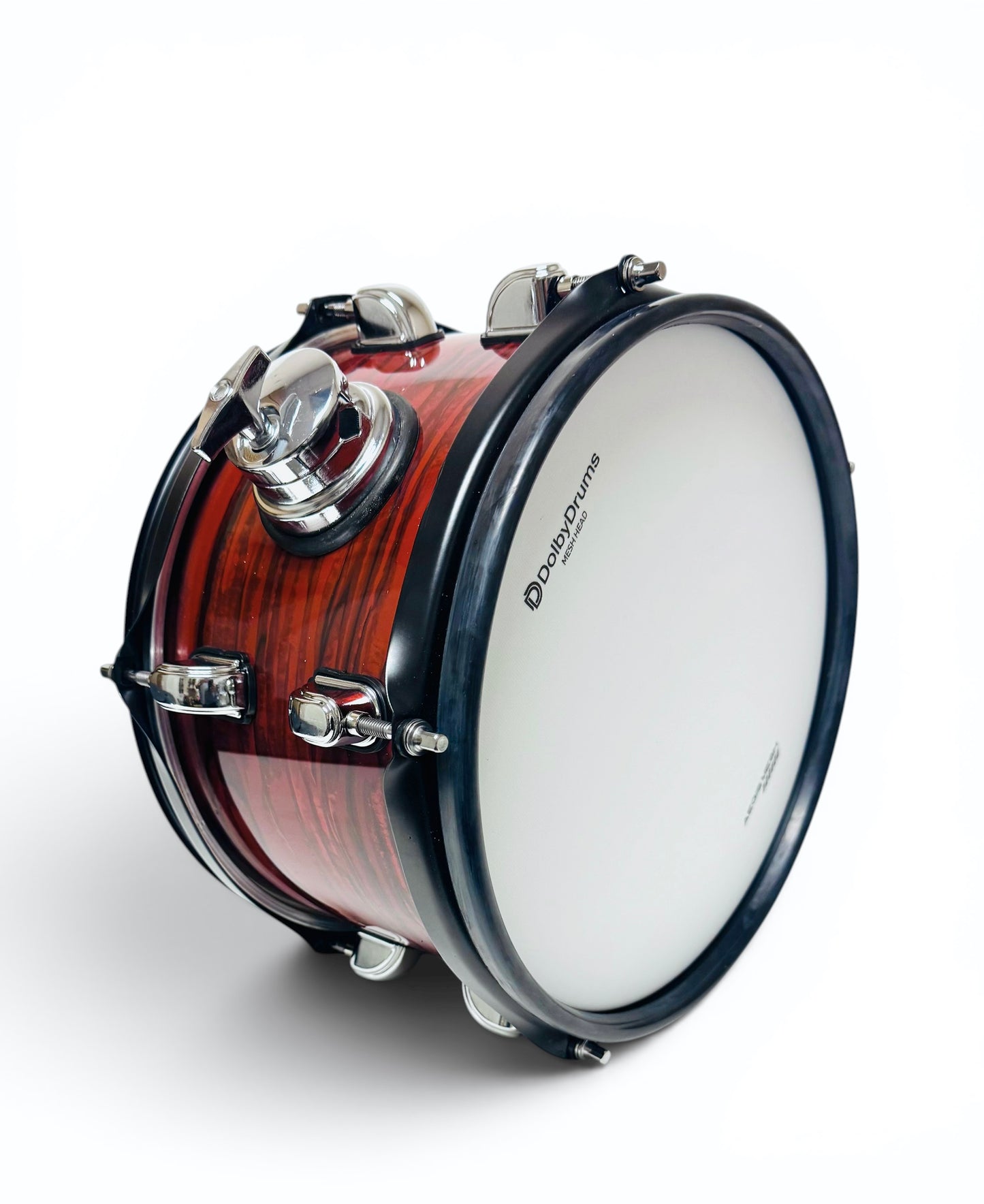 Dolby 10” Electronic RED WOOD TOM w 6 Triggers for Roland Alesis Drum