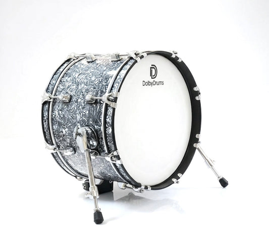 Dolby 16” x 10” Electronic Kick Drum Black Abalone Bass for Roland Alesis HX