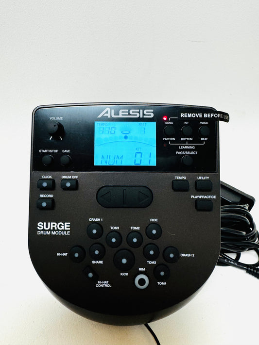Alesis Surge Drum Module DM7X Brain with Cables and Mount Plate