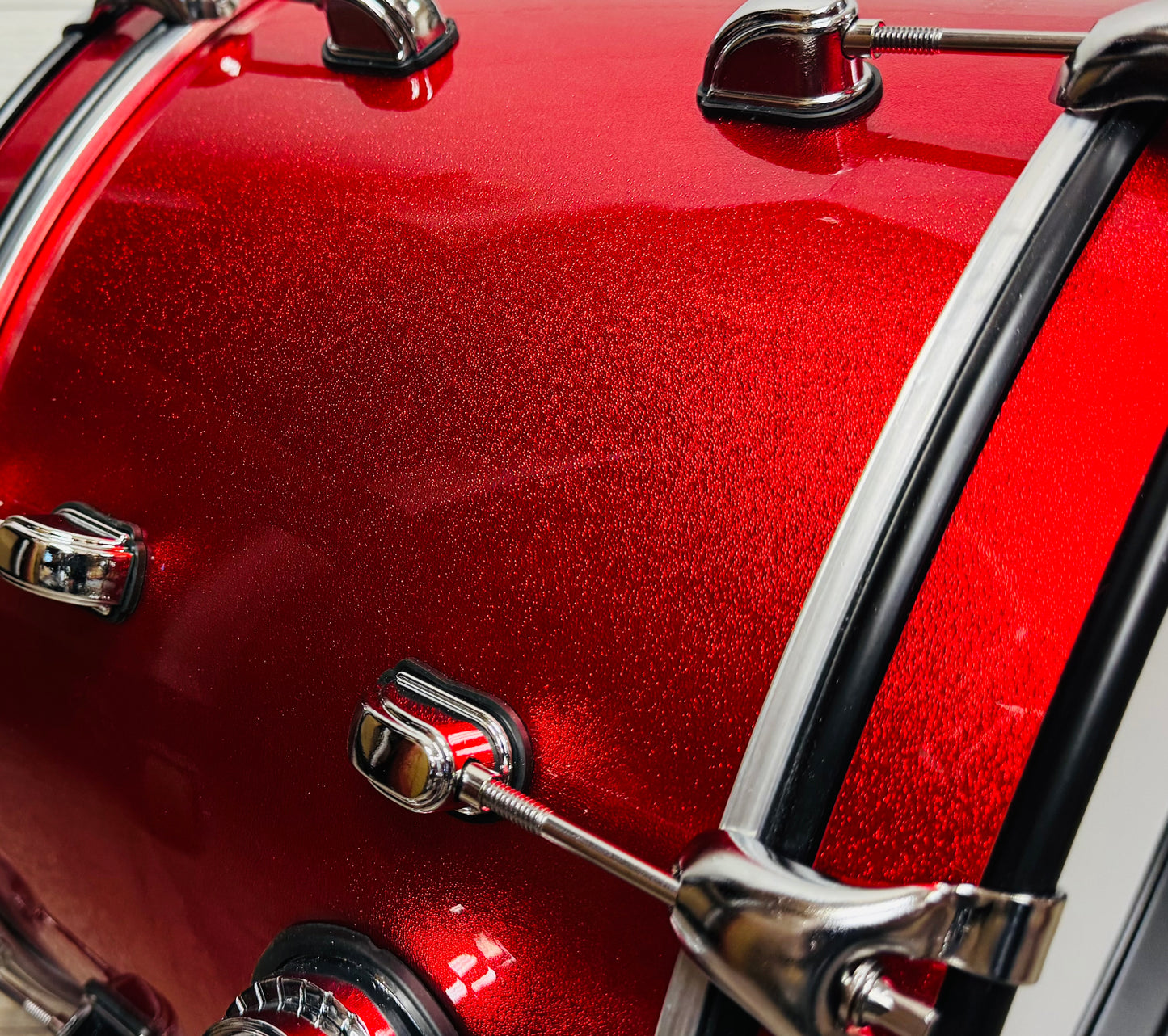 Dolby Drums 16” Electronic Kick Drum RED Sparkle Bass for Roland Alesis