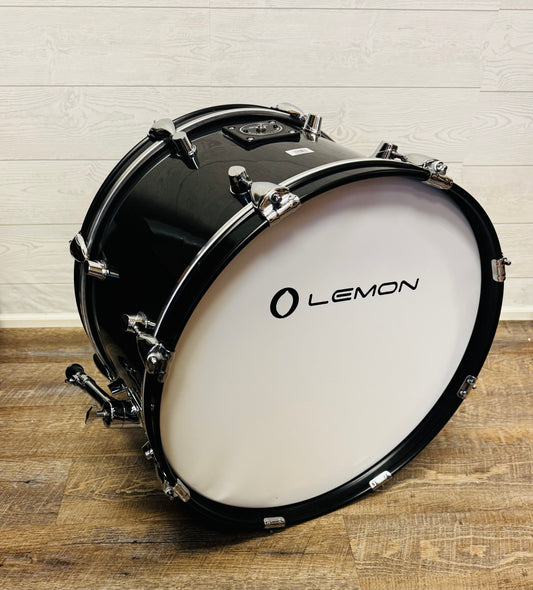 Lemon 20”x12” Black Sparkle Kick Bass Drum for Roland Alesis