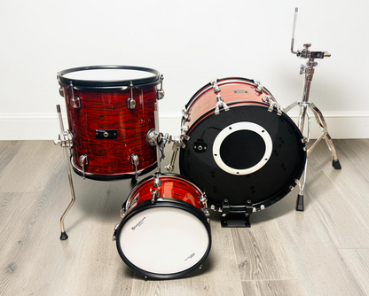 Dolby Compact 3 Piece Electronic Shell Pack Red Wood for Roland Alesis