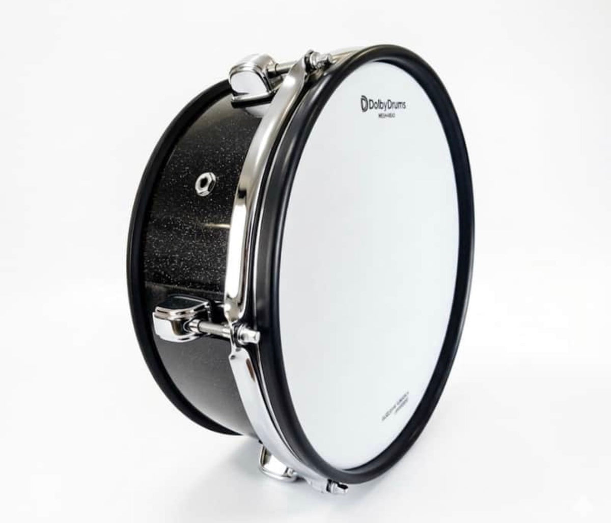 Dolby 12” Dual Core Black Sparkle Electronic Silicone SNARE for Roland Drum
