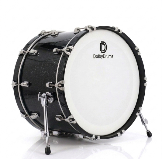 Dolby 22 x 14” Electronic Kick Drum Black Sparkle Bass for Roland Alesis Lemon
