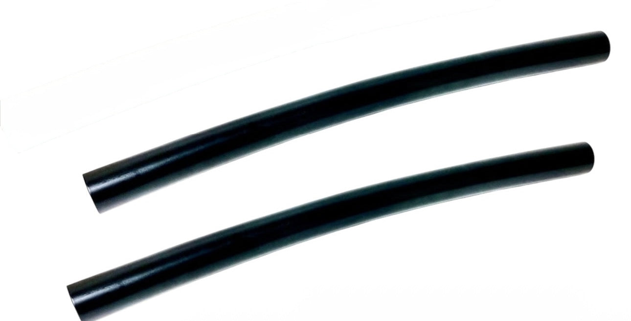 Set of 2 Roland 22” Curved Rack Tube Black 1.5” Diameter