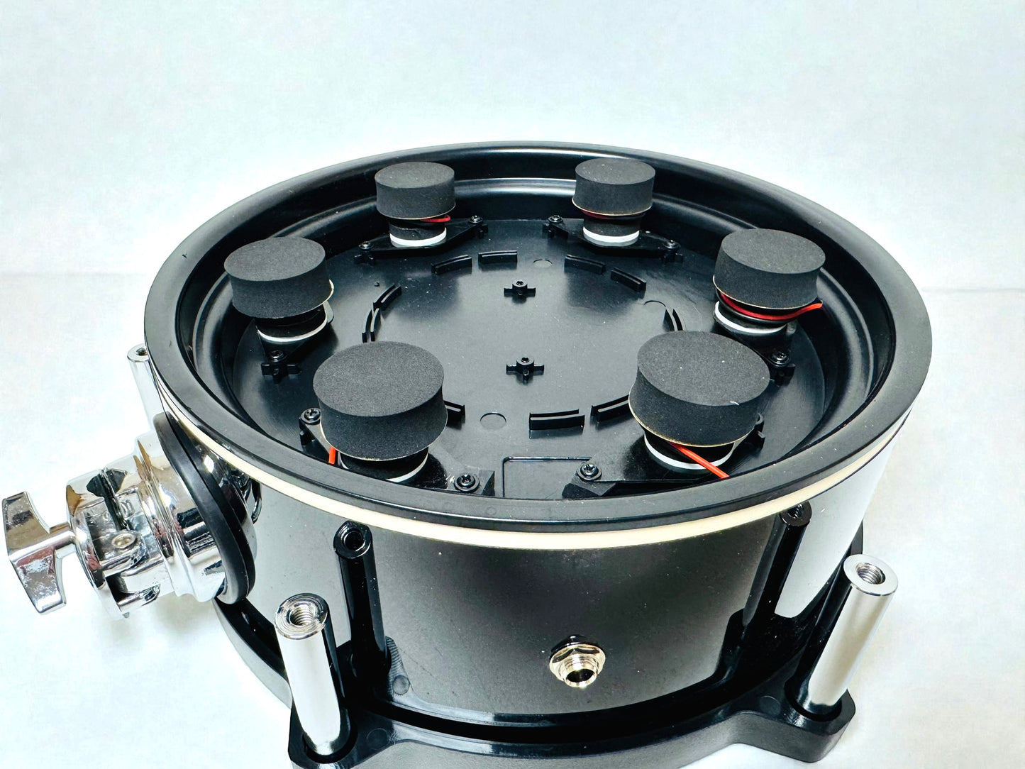 10” Electronic Black RACK TOM w 6 Triggers for Roland Alesis Drum