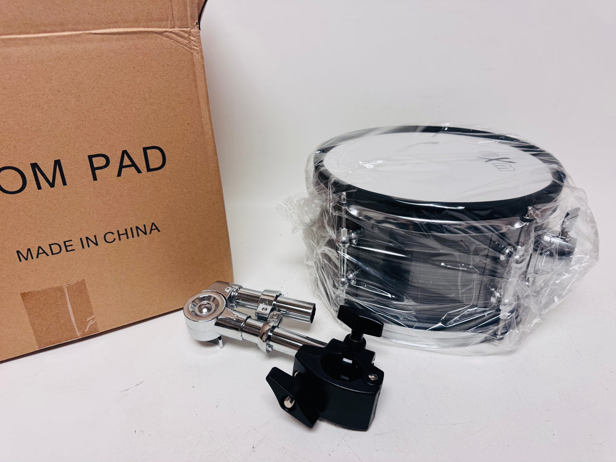 HXM 10x6” Brushed Silver Rack Tom Drum for Roland Alesis Lemon Kit