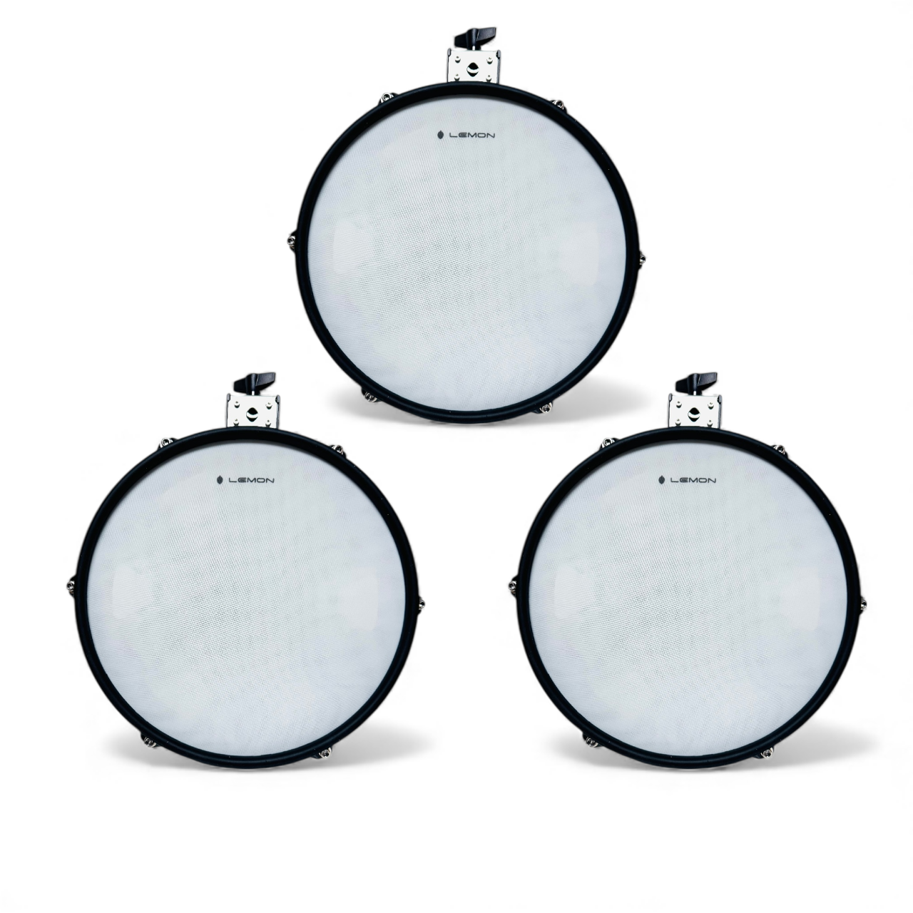 Set of 3 Lemon 12” Mesh Tom for Roland Alesis Strike Kit