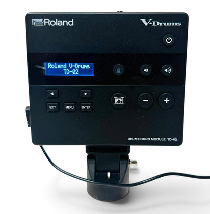 Roland TD-02 KV V-Drums Module Brain Cables Power TD2