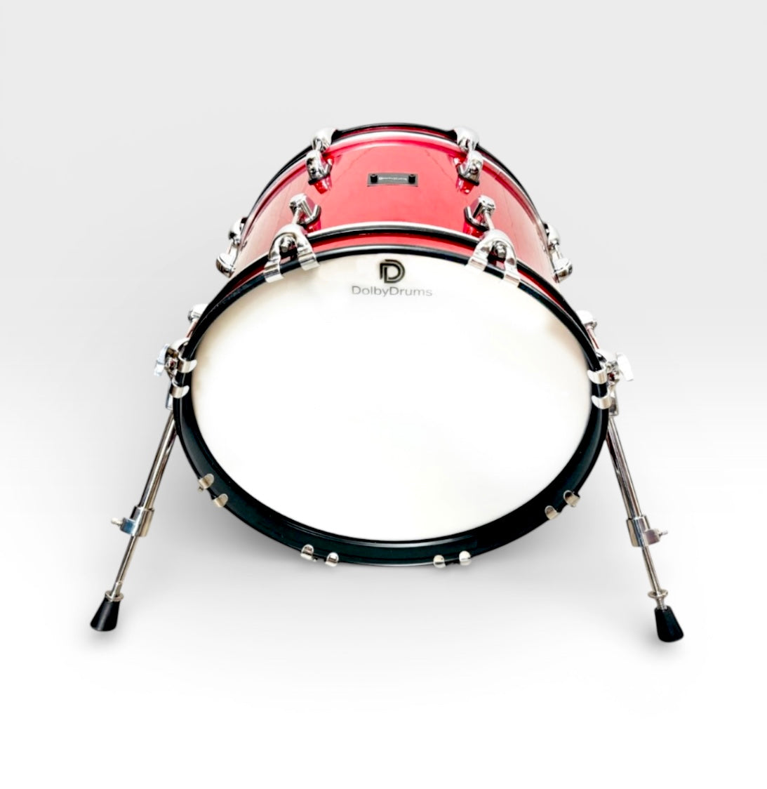 Dolby Drums 16” Electronic Kick Drum RED Sparkle Bass for Roland Alesis