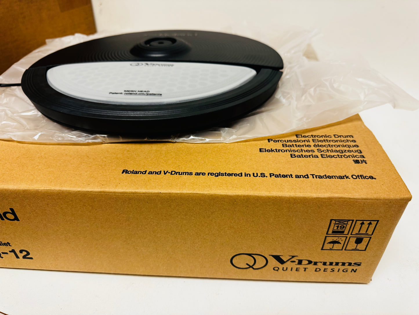 Roland CYQ-12 Quiet Cymbal Pad VQD-106 Open Box