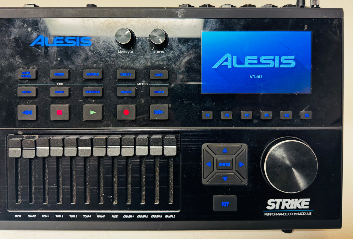 Alesis Strike *READ* Drum Module Brain with Cables and Mount Pla
