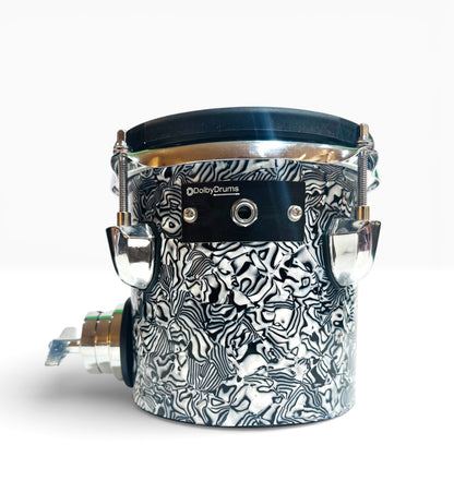 6 x 6” Electronic Black Abalone Octoban Dual Zone for Roland Alesis Drum