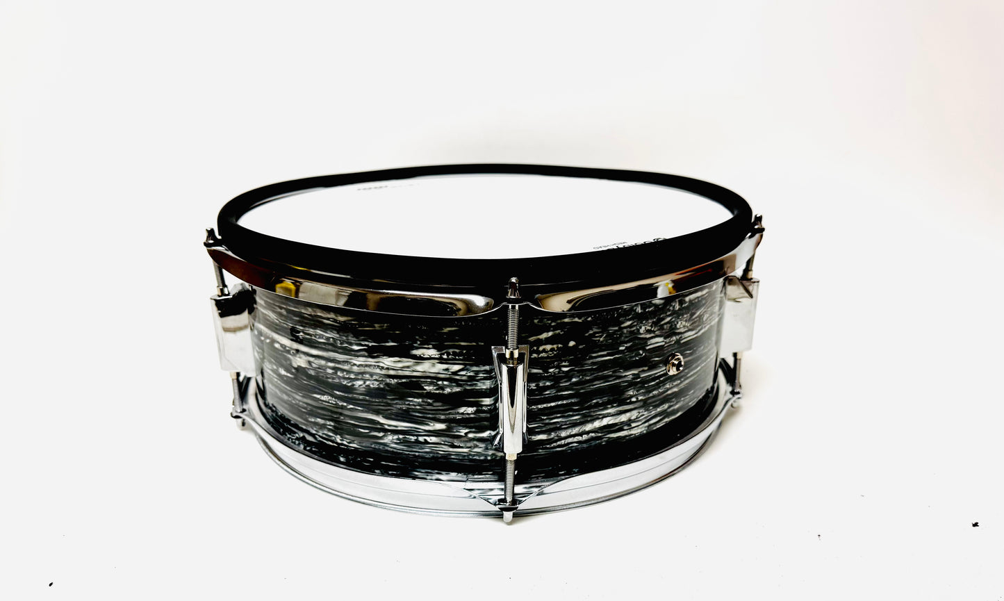 HXM 14” X 5” Black Oyster Pearl Snare Drum for Roland Alesis Lemon Kit