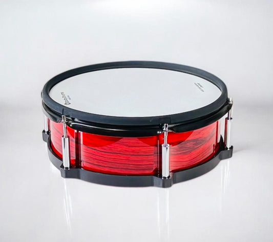 Dolby 12” Electronic Red Wood SNARE w 6 Triggers for Roland Alesis Drum HX