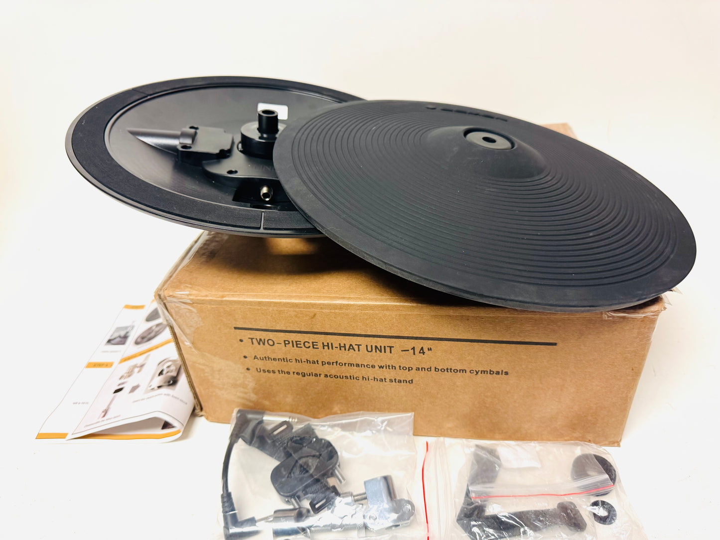 OPEN BOX Lemon HHC14 14” Hi Hat Cymbals for Roland Alesis Strike 2 Piece