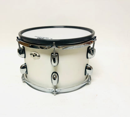 USED Lemon 10 x 6.5” WHITE Mesh Rack Tom for Roland or Alesis Strike