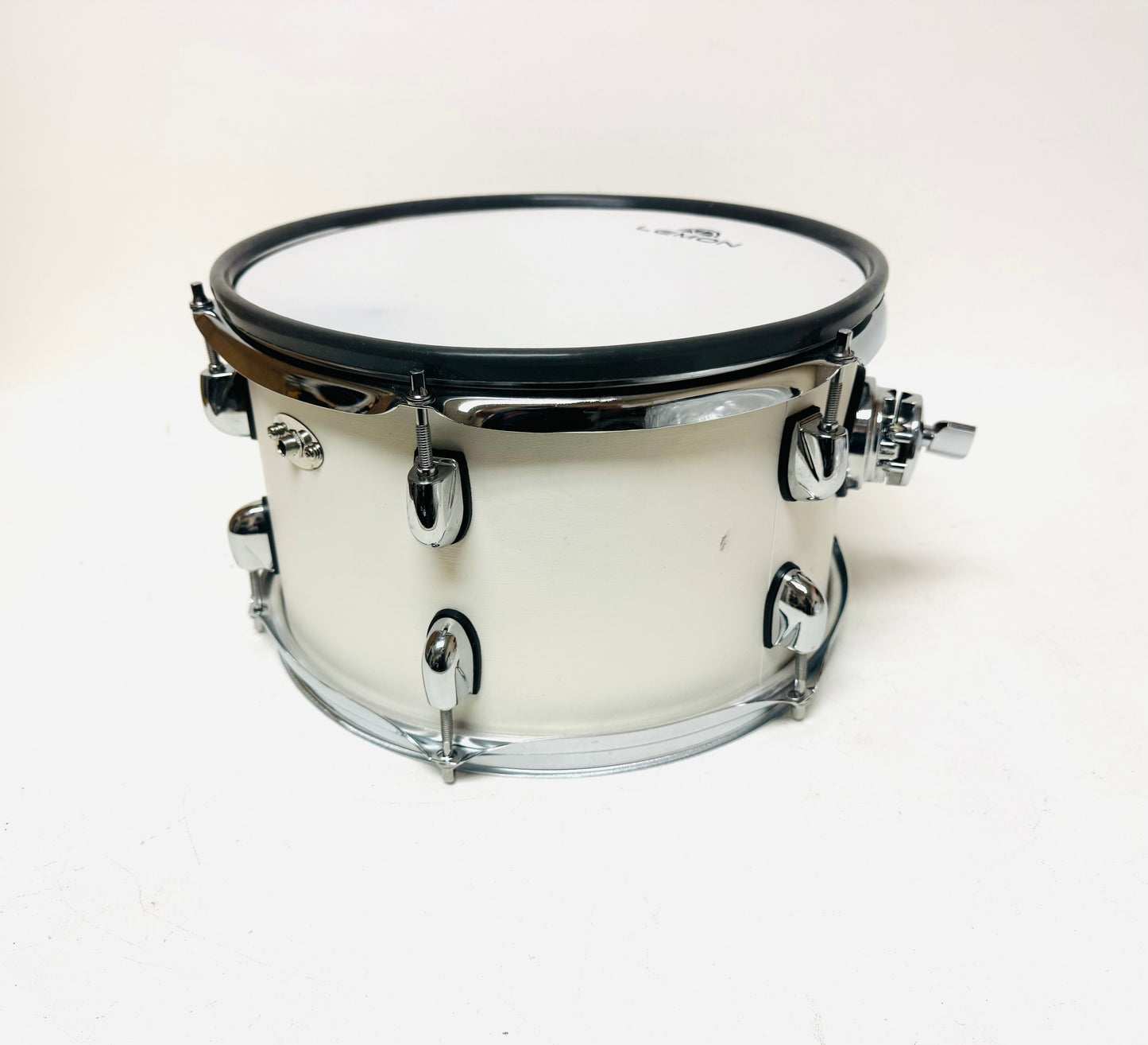 Used Lemon 12 x 7” WHITE Mesh Rack Tom for Roland or Alesis Strike