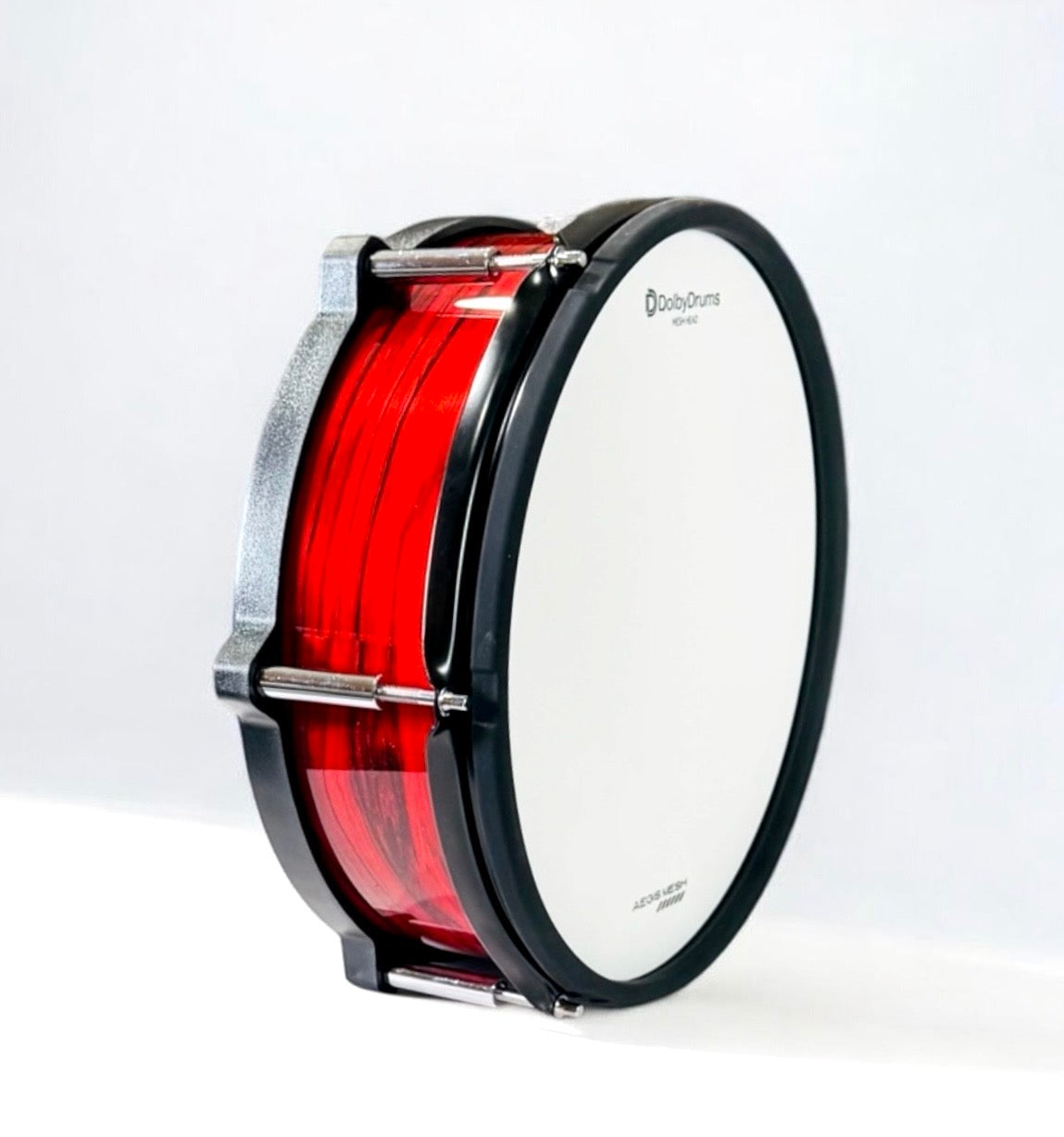 Dolby 12” Electronic Red Wood SNARE w 6 Triggers for Roland Alesis Drum HX