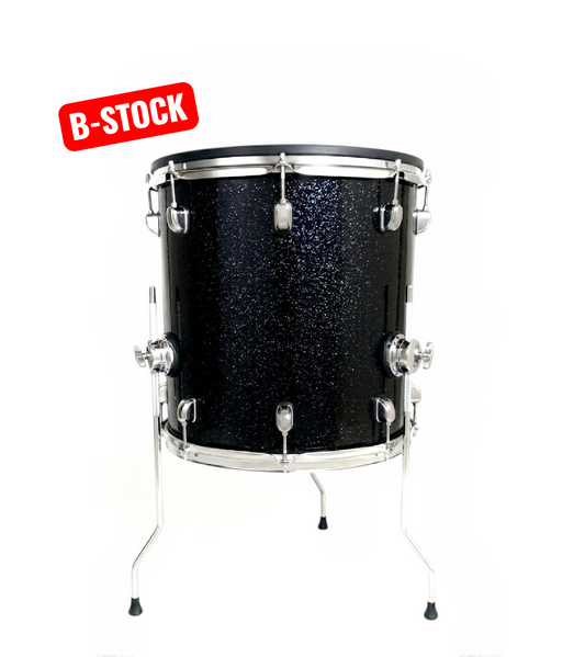 Dolby 14 x 14” B-STOCK Floor Tom BLACK SPARKLE Electronic Full Shell for Roland Alesis