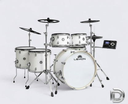 Lemon T1000 E Drum Set White FULL KIT Compatible w Roland A+ Alesis