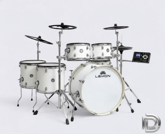 Lemon T1000 E Drum Set White FULL KIT Compatible w Roland A+ Alesis