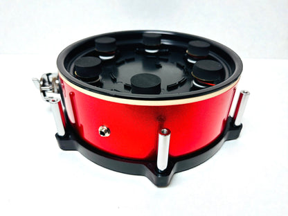 10” Electronic Red RACK TOM w 6 Triggers for Roland Alesis Drum