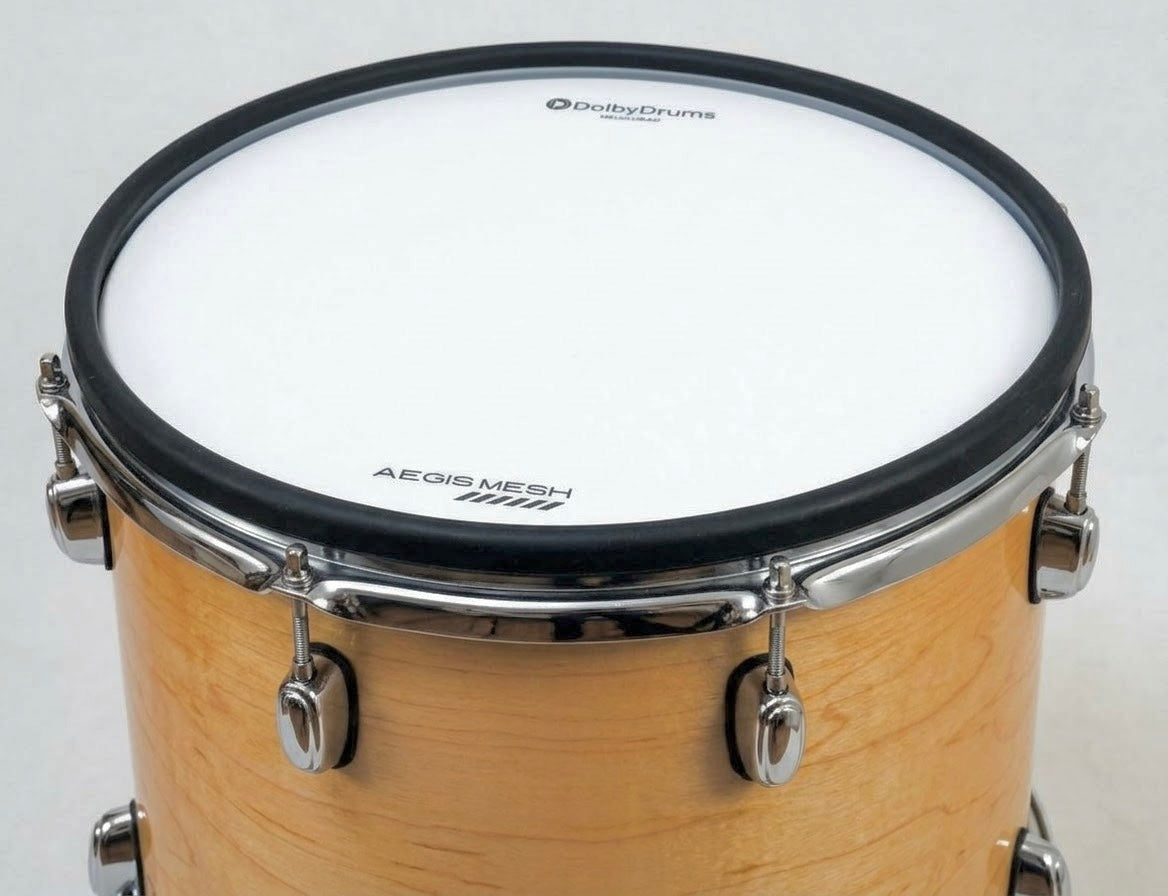 Dolby 14 x 14” Floor Tom Natural Wood Electronic Full Shell for Roland Alesis