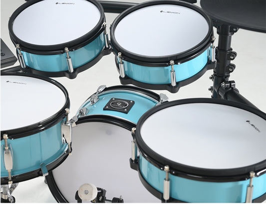 Lemon LIGHT BLUE Shell Pack Snare Tom Bass Kick Drum for Roland and Alesis Kit