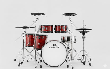 Lemon T-950 SE Drum Set FLAME RED Compatible Roland +Alesis T950